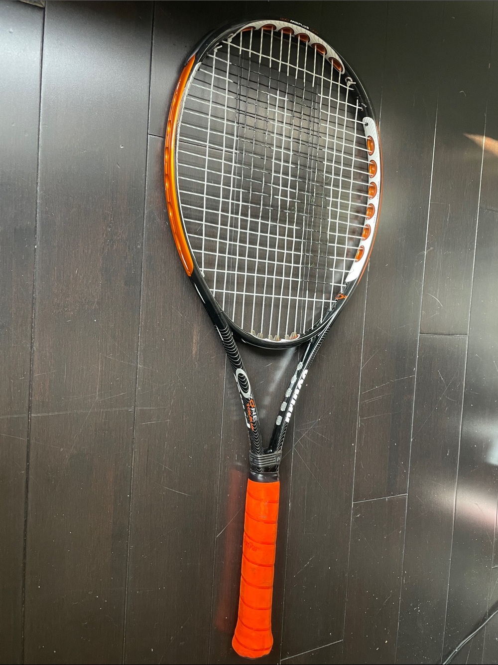 Prince O Zone Tour MP - 100 Sq Inch -  Black and Orange Tennis Racquet with Bag
